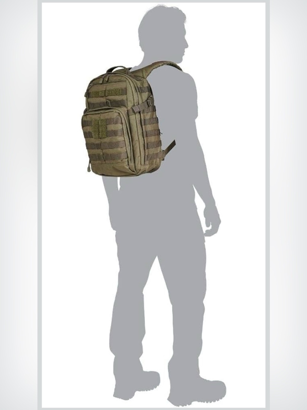 5.11 RUSH 2.0 black backpack with molle system and laptop sleeve EXCELLENT - Picture 5 of 8